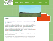 Tablet Screenshot of optimumrenewables.com